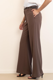 Co'Couture |  Trousers with pleats Falcon | taupe | Picture 6
