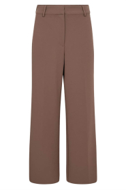 Co'Couture |  Trousers with pleats Falcon | taupe | Picture 1
