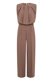 Co'Couture |  Pleated jumpsuit Falcon | taupe | Picture 1