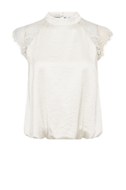 Co'Couture |  Balloon top with lace details Idun | natural | Picture 1