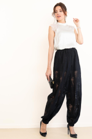 Co'Couture |  Balloon top with lace details Idun | natural | Picture 3