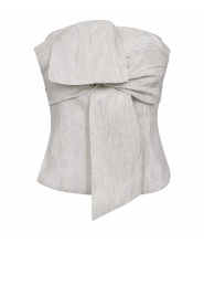 Co'Couture |  Metallic tube top Bia | silver | Picture 1