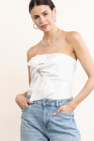 Co'Couture |  Metallic tube top Bia | silver | Picture 7