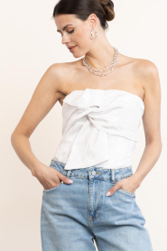 Co'Couture |  Metallic tube top Bia | silver | Picture 4