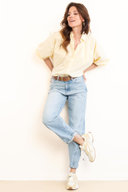 Haute L'Amitié |  Striped blouse Sophie | yellow | Picture 3