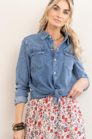 ba&sh |  Denim blouse Adali | blue | Picture 5