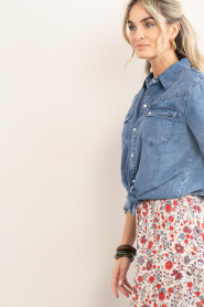 ba&sh |  Denim blouse Adali | blue | Picture 7