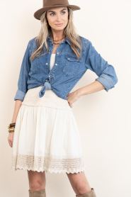 ba&sh :  Denim blouse Adali | blue - img5