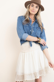 ba&sh :  Denim blouse Adali | blue - img2