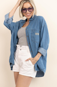 American Vintage |  Denim blouse Izeway | blue | Picture 2