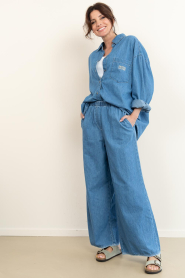 American Vintage |  Wide leg denim jeans Izeway lg 30 | blue | Picture 3