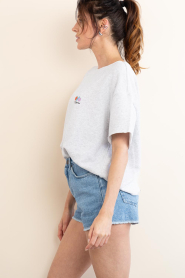 American Vintage :  Cropped T-shirt Atubay | grey - img7