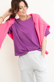 American Vintage |  Boxy T-shirt Fizvalley | purple | Picture 2