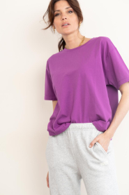 American Vintage |  Boxy T-shirt Fizvalley | purple | Picture 4