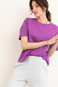 American Vintage |  Boxy T-shirt Fizvalley | purple | Picture 5