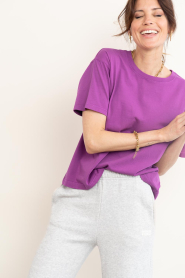 American Vintage |  Boxy T-shirt Fizvalley | purple | Picture 6