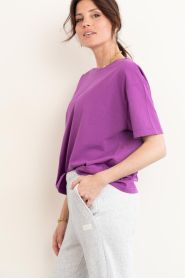 American Vintage |  Boxy T-shirt Fizvalley | purple | Picture 7