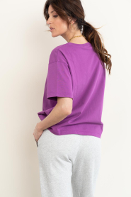 American Vintage |  Boxy T-shirt Fizvalley | purple | Picture 8