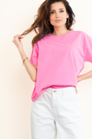American Vintage :  Boxy T-shirt Fizvalley | pink - img4