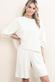 American Vintage |  Terry sweater Fuxow | beige | Picture 4