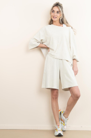 American Vintage |  Terry bermuda short Fuxow | beige | Picture 4