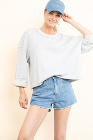 American Vintage |  Boxy soft sweater Dantown | grey | Picture 5