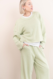 American Vintage |  Boxy soft sweater Dantown | green | Picture 5