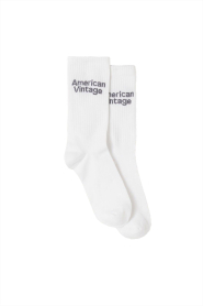 American Vintage |  Socks with logo Clypsun | white