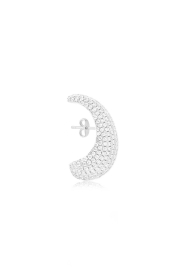 Billion Avenue |  Rodium-plated earring Bulb Diamond | silver | Picture 1