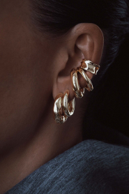 Billion Avenue |  14-carat gold-plated earcuff Molten Ara Small | gold  | Picture 2