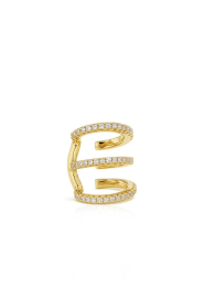 Billion Avenue |  14-carat gold-plated earcuff Ivy Trio | gold | Picture 1