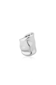 Billion Avenue |  Rhodium-plated earcuff Molten Ara Big | silver | Picture 1