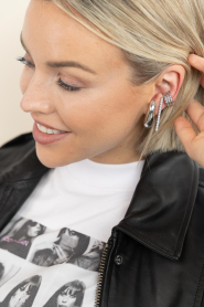 Billion Avenue |  Rhodium-plated earcuff with studs Pixie | silver | Picture 2