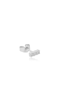 Billion Avenue |  Rhodium-plated earring Iris Tiny | silver | Picture 1