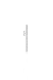 Billion Avenue |  Rhodium-plated earring Bari Diamond | silver
