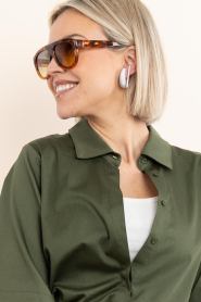 Billion Avenue |  Rhodium-plated earring Bari Diamond | silver | Picture 2