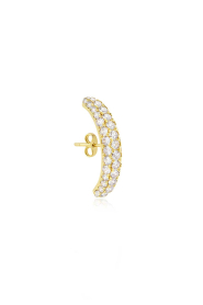Billion Avenue |  14-carat gold-plated earring with rhinestones Vif Diamond | gol | Picture 1