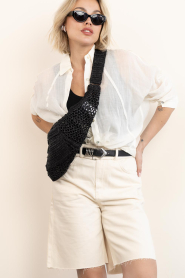Club L'avenir |  Denim baggy short Elva | natural | Picture 2