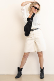 Club L'avenir |  Denim baggy short Elva | natural | Picture 3