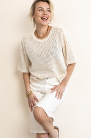Club L'avenir |  Openwork top Olea | natural | Picture 4