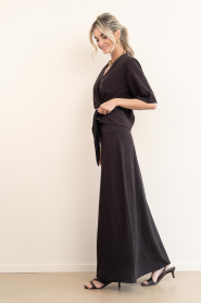 Club L'avenir |  Jersey maxi skirt Manu | brown | Picture 4
