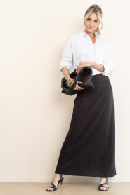 Club L'avenir |  Jersey maxi skirt Manu | brown | Picture 2