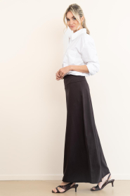 Club L'avenir |  Jersey maxi skirt Manu | brown | Picture 5