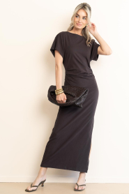 Club L'avenir |  Jersey maxi dress Morana | brown | Picture 2