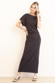 Club L'avenir |  Jersey maxi dress Morana | brown | Picture 5