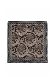 Little Soho |  Scarf with print Paisley | black | Picture 1