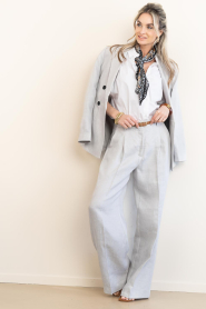 Little Soho |  Scarf with print Paisley | black | Picture 3