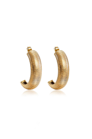 Little Soho |  Earrings Worm | gold | Picture 1