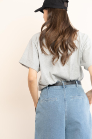 Haute L'Amitié |  Basic T-shirt Crew | grey melange | Picture 7
