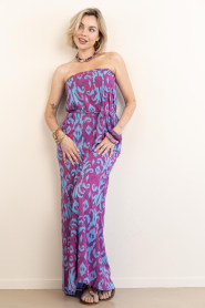 The Belle of the Beach |  Strapless dress Maya | burgundy | Picture 2